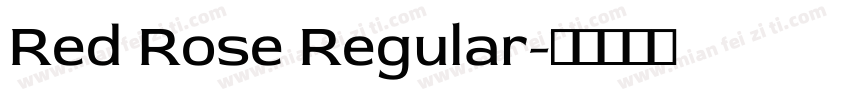 Red Rose Regular字体转换